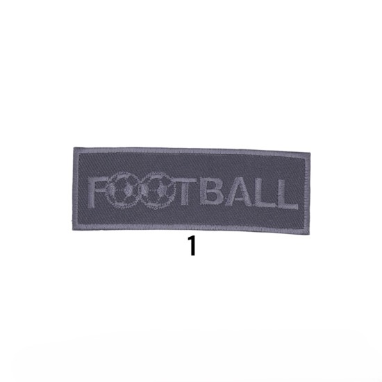 Θερμοκολλητικό Μοτίφ football σε 6 χρώματα 9x3 cm ()