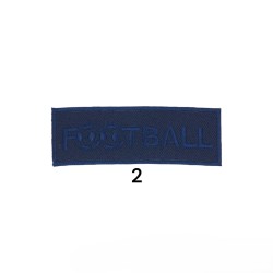 Θερμοκολλητικό Μοτίφ football σε 6 χρώματα 9x3 cm