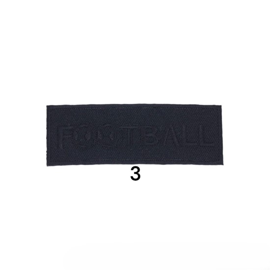 Θερμοκολλητικό Μοτίφ football σε 6 χρώματα 9x3 cm (111142)