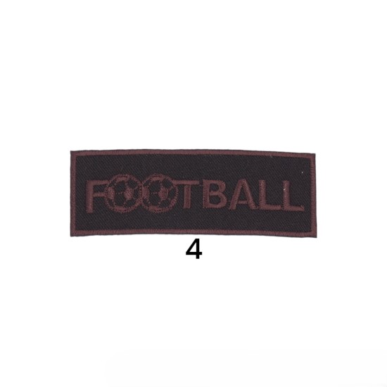 Θερμοκολλητικό Μοτίφ football σε 6 χρώματα 9x3 cm (111143)