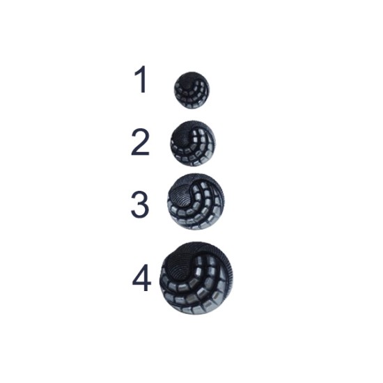 Κουμπί μόδας με ανάγλυφο σχέδιο ()