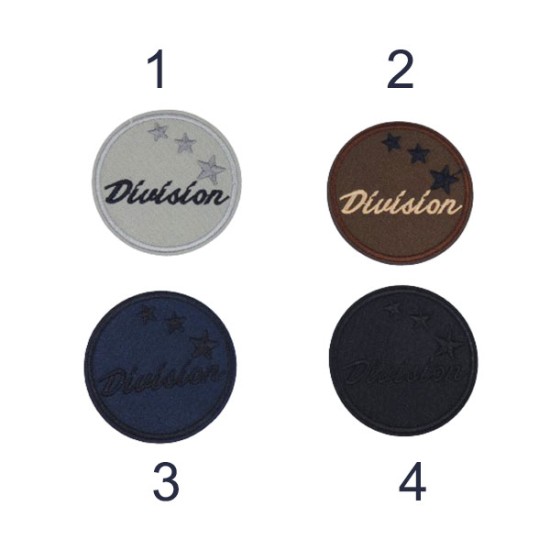 Θερμοκολλητικά μοτίφ στρογγυλό σε 4 χρώματα 6,5 cm () Θερμοκολλητικά μοτίφ στρογγυλό σε 4 χρώματα 6,5 cm ()