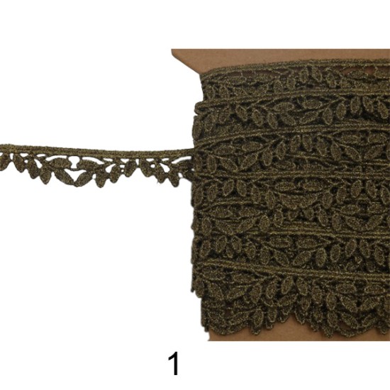 Λασέ μηχανής 1,5 cm σε 4 χρώματα ()