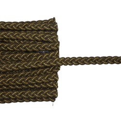 Πλεξούδα δίχρωμη χρυσό σκούρο με χρυσό 1cm Πλεξούδα δίχρωμη χρυσό σκούρο με χρυσό 1cm