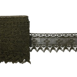 Φαρδιά δαντέλα σε σκούρο χρυσό  6 cm