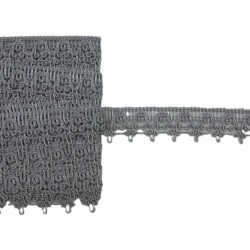 Δαντέλα μεταλλική ασημί 3 cm