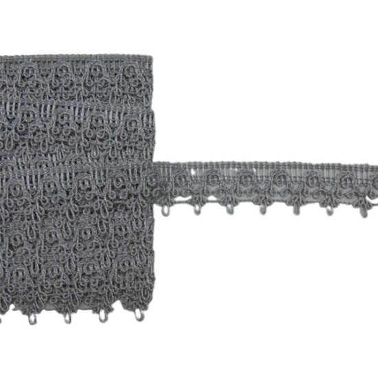 Δαντέλα μεταλλική ασημί 3 cm ()