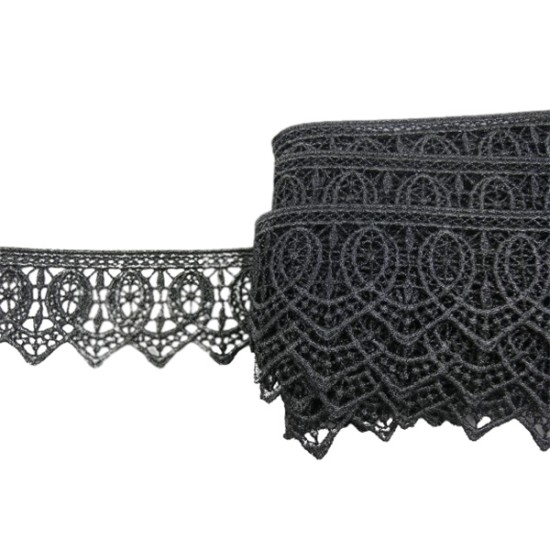 λασε δαντελα 5,5cm σε ανθρακί ()