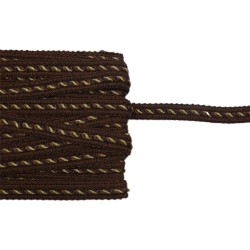 Κορδόνι δίχρωμο μπρονζέ 1,5cm