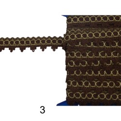 Χρυσή δαντέλα για κέντημα 2cm σε 3 χρώματα