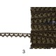 Λεπτή μεταλλική  δαντέλα 1cm  (104247)