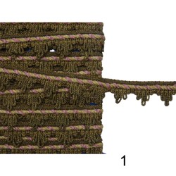 Σκούρη χρυσή τρέσα σε 5 χρώματα 2,5cm 