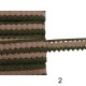 Χρυσή δαντέλα με μύτες 2,5cm σε 4 χρώματα  (102922)