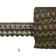 Δίχρωμη χρυσή δαντέλα 3cm σε 7 χρώματα  ()