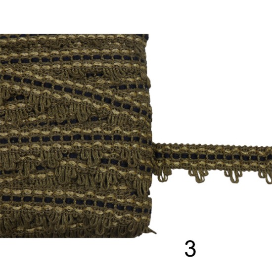 Τρέσα για κέντημα δίχρωμη 2,5 cm σε 3 χρώματα (93831)