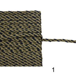 Πλεξούδα δίχρωμη 0,5cm σε 6 χρώματα