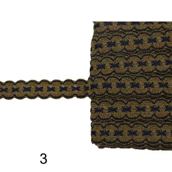 Δαντέλα ατραντέ 2cm σε 3 χρώματα (104346)