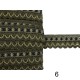 Δίχρωμη χρυσή δαντέλα 3cm σε 7 χρώματα  (102931)