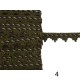 Σκούρη χρυσή τρέσα σε 5 χρώματα 2,5cm   (104362)