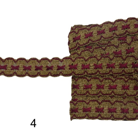 Δαντέλα ατραντέ 2cm σε 3 χρώματα (104347)