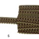 Δίχρωμη χρυσή δαντέλα 3cm σε 7 χρώματα  (102930)