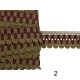 Δίχρωμη δαντελα 3cm   (104383)