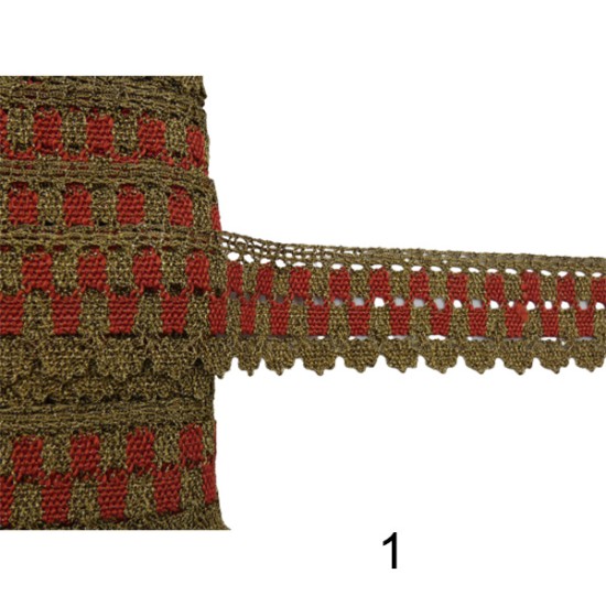 Δίχρωμη δαντελα 3cm  ()