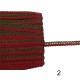 Χρυσή στενή δαντέλα με χρώμα 1cm  (104256)