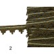 Σκούρη χρυσή τρέσα σε 5 χρώματα 2,5cm   (104360)