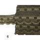 Δαντέλα χρυσή με λεπτομέρεια χρώμα 2.5cm σε 5 χρώματα   (104355)