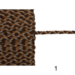 Πλεξούδα λεπτή με μεταλλική χρυσοκλωστή Πλεξούδα λεπτή με μεταλλική χρυσοκλωστή