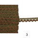 Χρυσή δαντέλα δίχρωμη 1cm  (103023)