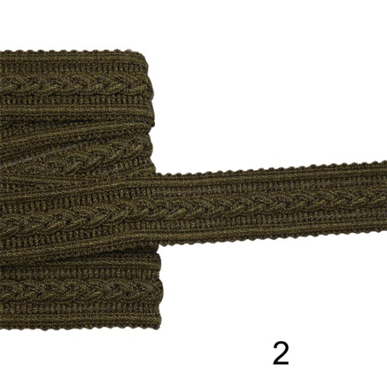 Κορδονι δίχρωμο σε 2 χρώματα 2,5cm  (97366)