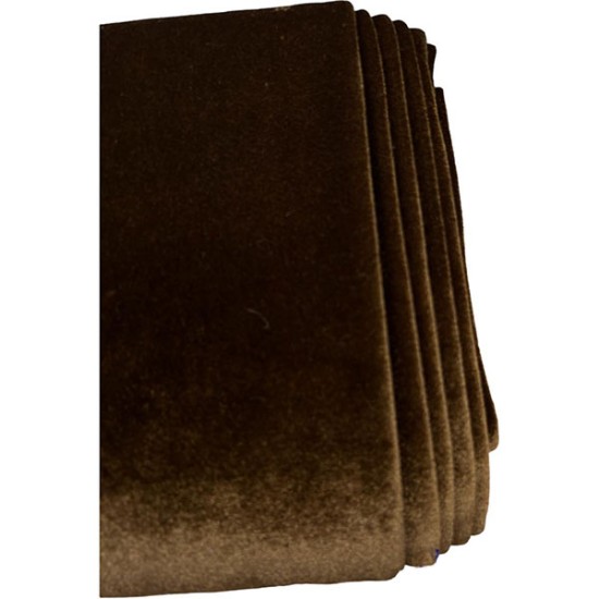 Ύφασμα βελούδο μαλακό καφέ σοκολά 1,50 m ()