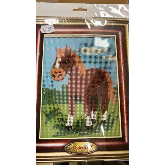 Kit πινακάκι σχέδιο αλογάκι 20 x 25 cm ()