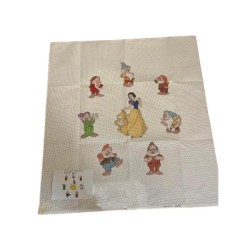 ΣΤΑΜΠΩΤΟ ΚΟΥΒΕΡΤΑΚΙ ΧΙΟΝΑΤΗ ΚΑΙ 7 ΝΑΝΟΙ 1,00 Χ 1,00 ΑΝΘΕΜΙΟ