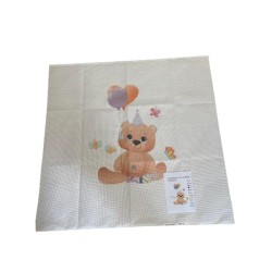 ΣΤΑΜΠΩΤΟ ΚΟΥΒΕΡΤΑΚΙ ΑΡΚΟΥΔΑΚΙ 1,00 Χ 1,00 ΑΝΘΕΜΙΟ