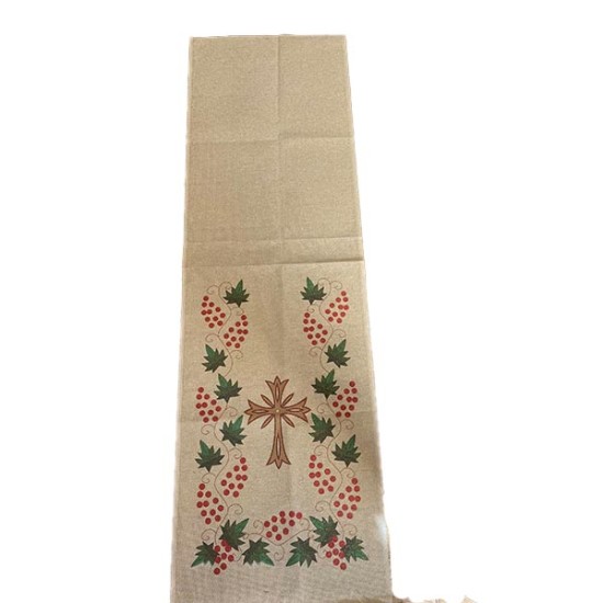 Προσκυνητάρι νο4 1,50 x 0,50 m Ανθέμιο (Εταμίνα μπεζ χρυσό μακεδονικό) ()