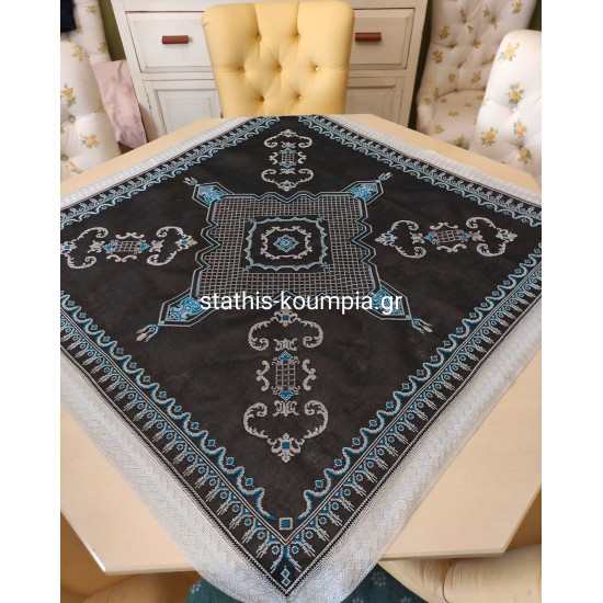 Καμβάς κεντήματος Μαυρος Ν 8 φάρδος 1μ (112658)