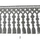 Λασέ σχέδιο κρόσι 13cm  σε 7  χρώματα   (104310)