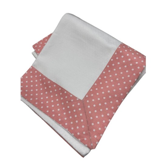 Χειροποίητη μπεμπέ πάνα με φάσα πουά ρόζ ()