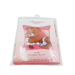 Kit μαξιλαράκι παιδικό αρκουδάκι