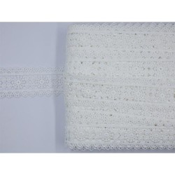 Δαντέλα κυπούρ λευκή 3.5cm