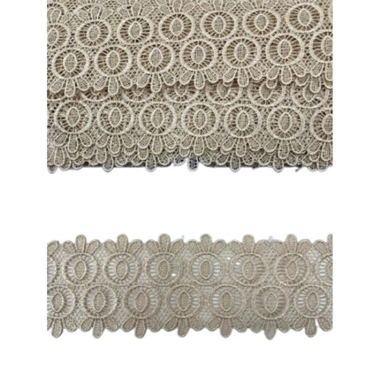 Δαντέλα κυπούρ εκρού 6 cm ()