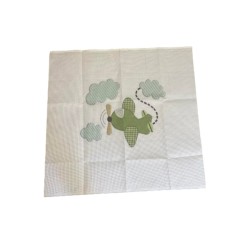 ΣΤΑΜΠΩΤΟ ΚΟΥΒΕΡΤΑΚΙ ΑΕΡΟΠΛΑΝΑΚΙ 1,00 Χ 1,00 Μ ΑΝΘΕΜΙΟ