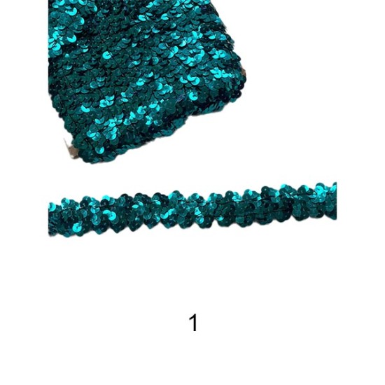 Ελαστική παγιετα 2cm σε 14 χρώματα ()