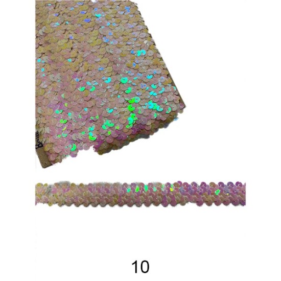 Ελαστική παγιετα 2cm σε 14 χρώματα (99540)