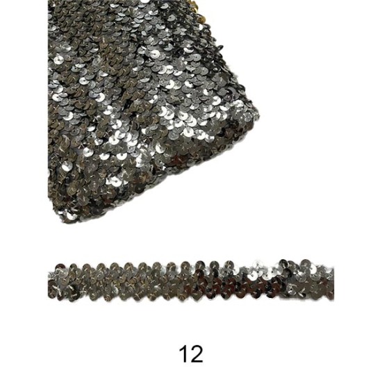 Ελαστική παγιετα 2cm σε 14 χρώματα (99542)