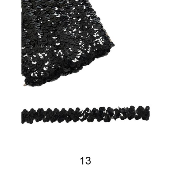 Ελαστική παγιετα 2cm σε 14 χρώματα (99543)