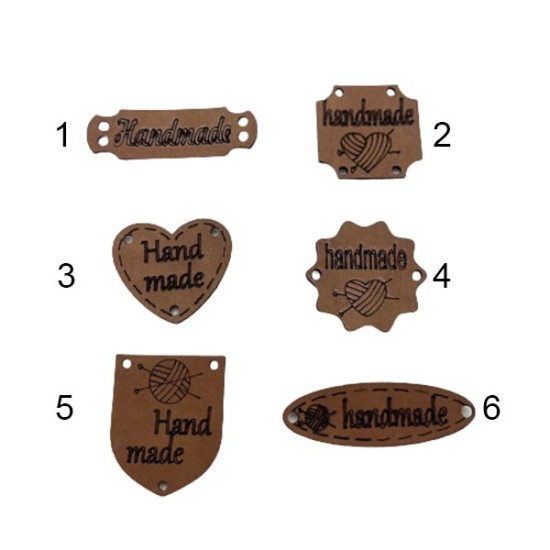 Ετικέτα handmade σε 6 σχέδια ()